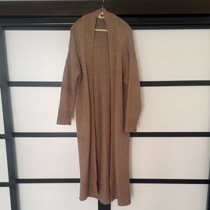 Dex Tan Knit Long Cardigan